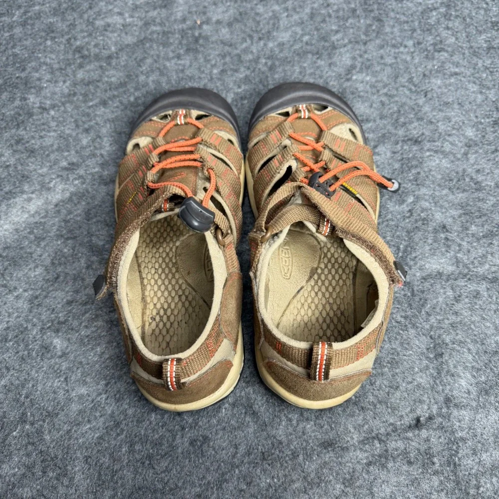 Keen Newport H2 Hiking Sandals Mens Brown Orange Bungee‎ Lace Water Shoes